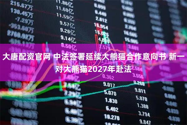 大唐配资官网 中法签署延续大熊猫合作意向书 新一对大熊猫2027年赴法